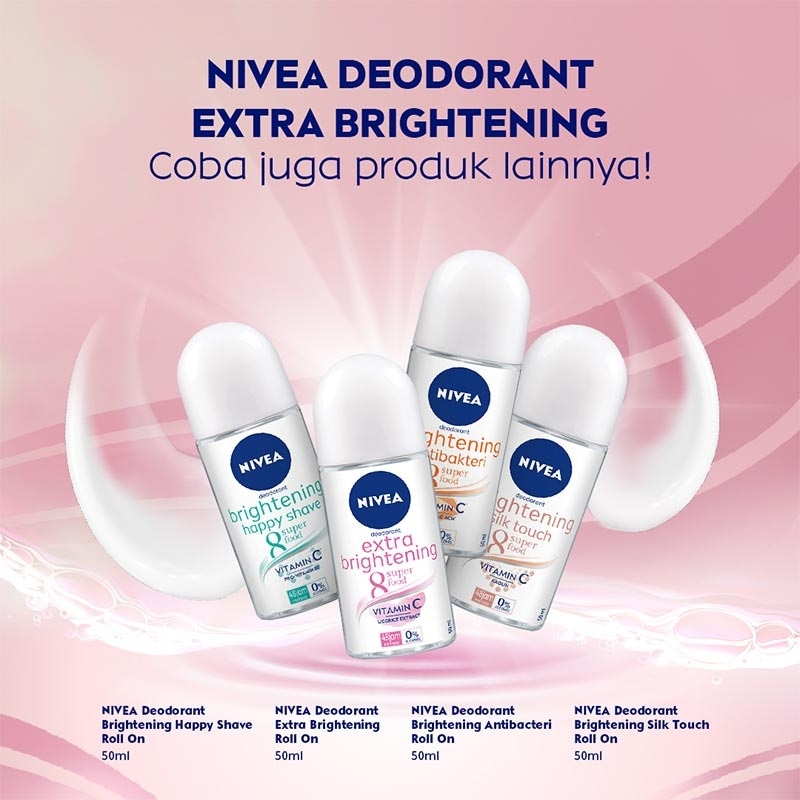 Nivea Deodorant Roll On Extra Brightening 25ml