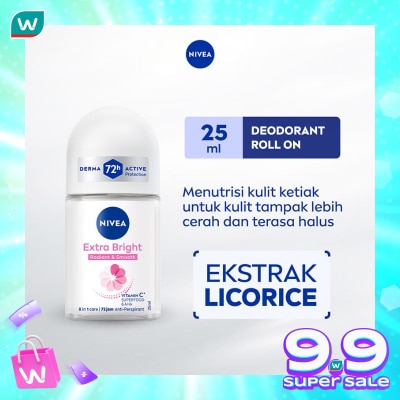 NIVEA Nivea Deodorant Roll On Extra Brightening 25ml
