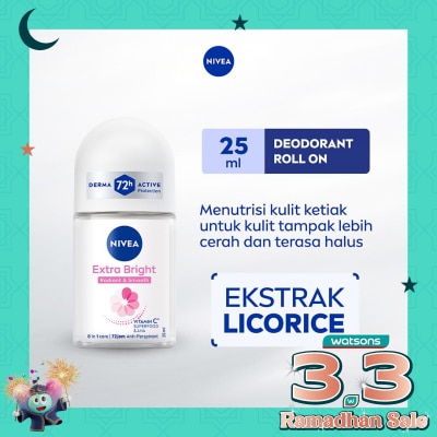 NIVEA Nivea Deodorant Roll On Extra Brightening 25ml