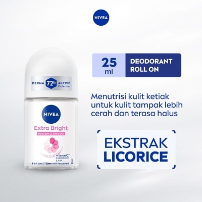 NIVEA Nivea Deodorant Roll On Extra Brightening 25ml