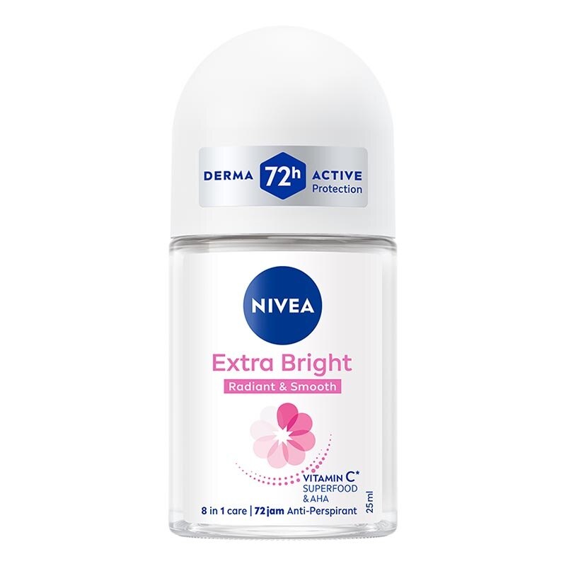 NIVEA, Nivea Deodorant Roll On Extra Brightening 25ml | Watsons