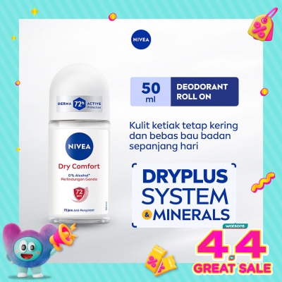 NIVEA - Nivea Deodorant Roll On Dry Comfort 50ml