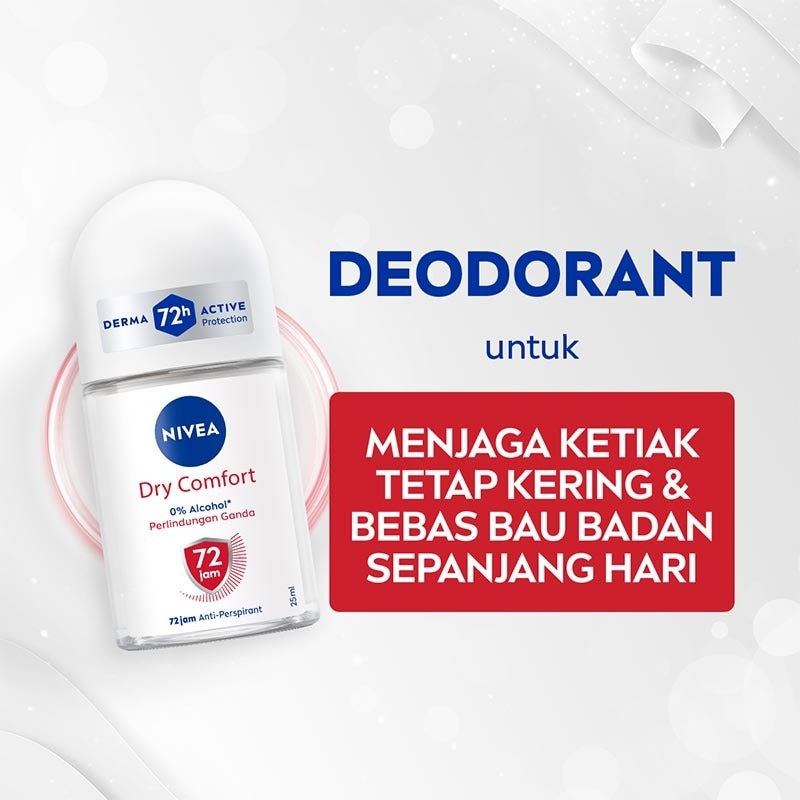 Nivea Deodorant Roll On Dry Comfort 25ml