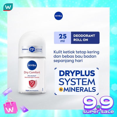 NIVEA Nivea Deodorant Roll On Dry Comfort 25ml