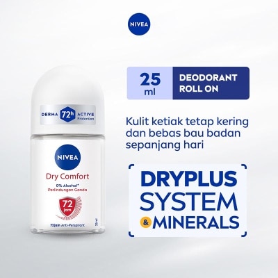 NIVEA Nivea Deodorant Roll On Dry Comfort 25ml