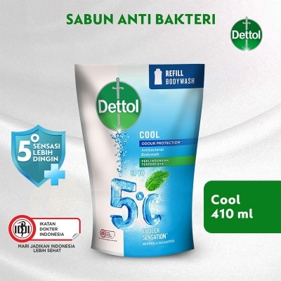 DETTOL Dettol Body Wash Cool Pouch Refill 410ml