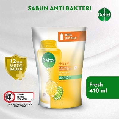 DETTOL Dettol Body Wash Fresh Pouch Refill 410ml