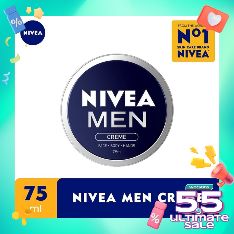 Promo Harga Nivea Men Creme 75 ml - Watsons