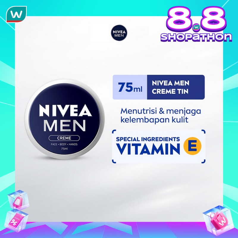 Promo Harga Nivea Men Creme 75 ml - Watsons
