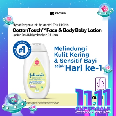 JOHNSON&JOHNSON Cotton Touch Face and Body Lotion 200ml