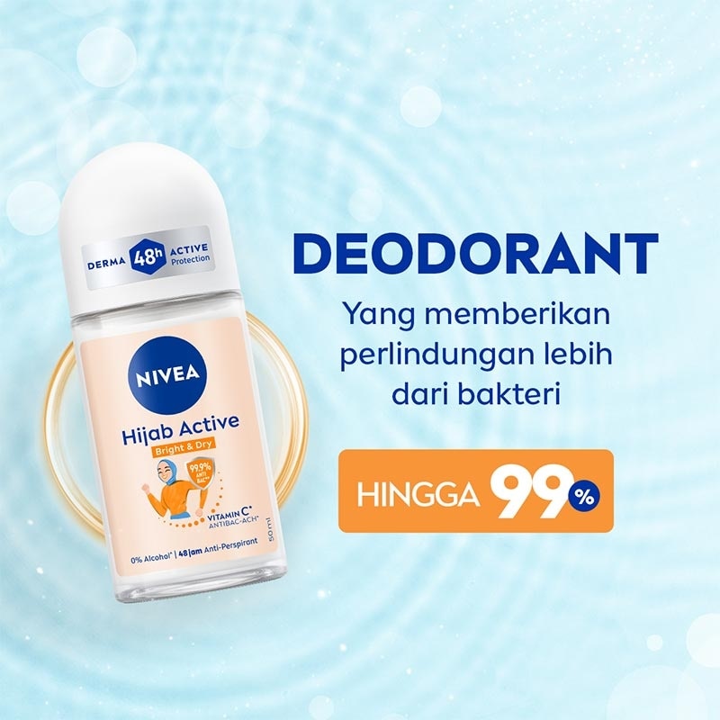 Nivea Deodorant Roll On Hijab Active Bright & Dry 50ml