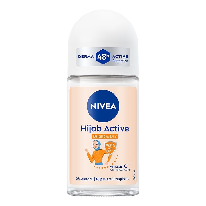 Nivea Deodorant Roll On Hijab Active Bright & Dry 50ml