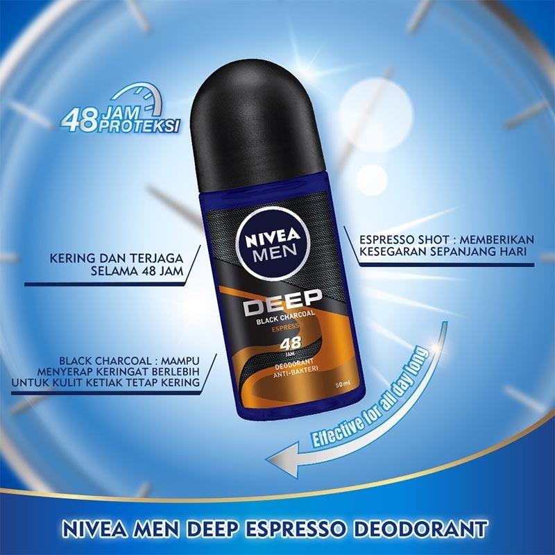 Deep Black Charcoal Deodorant 50ml