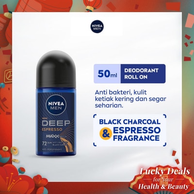 NIVEA Nivea Men Deodorant Roll On Deep Espresso 50ml