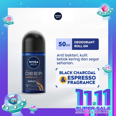 NIVEA Nivea Men Deodorant Roll On Deep Espresso 50ml
