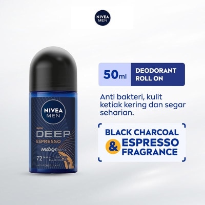 NIVEA Nivea Men Deodorant Roll On Deep Espresso 50ml