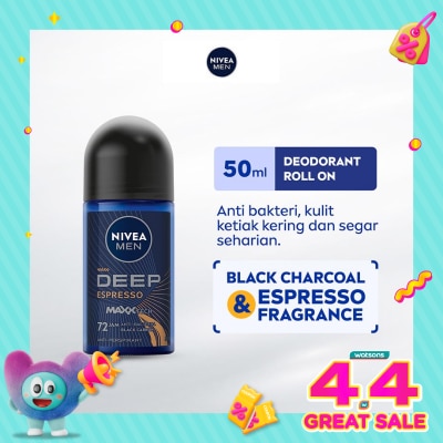 NIVEA - Nivea Men Deodorant Roll On Deep Espresso 50ml