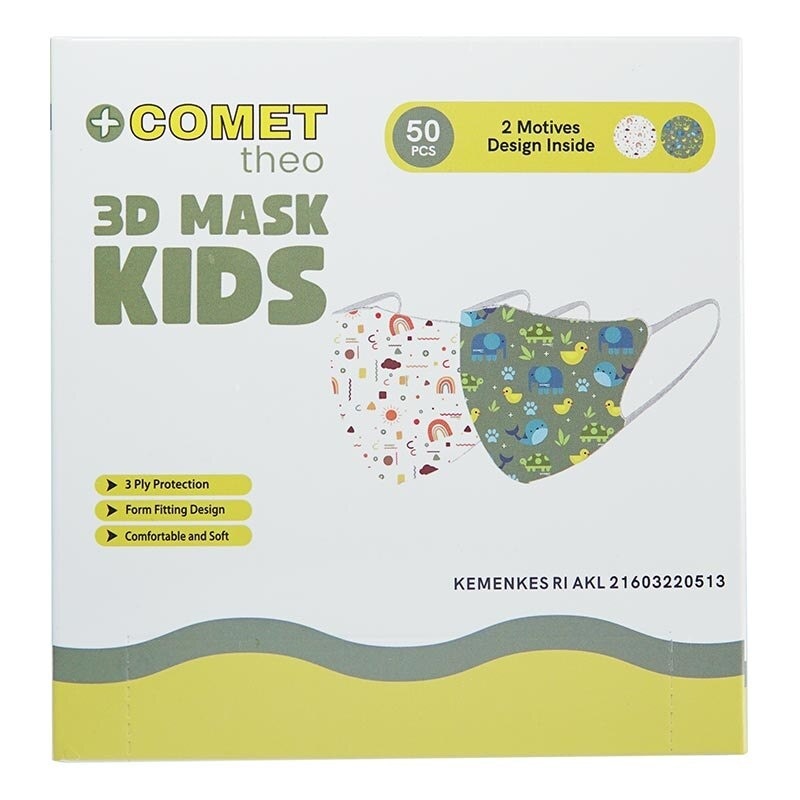 Comet Theo 3D Kids Mask Sachet Abstract