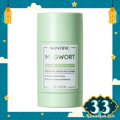 SKINTIFIC Skintific Mugwort Anti Pores &. Acne Clay Stick 40g 