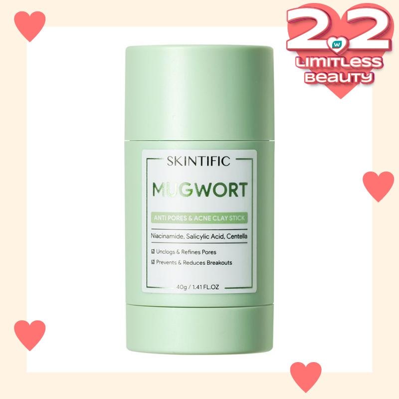 Skintific Mugwort Anti Pores &. Acne Clay Stick 40g 