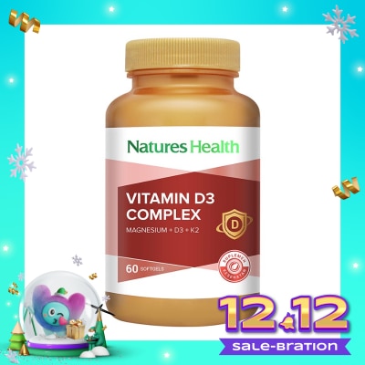 NATURES HEALTH Vitamin D3 Complex Softgel 60'S