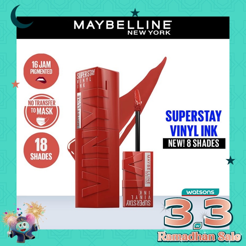 MAYBELLINE Superstay Vinyl Ink Tint Lip 61 Risky