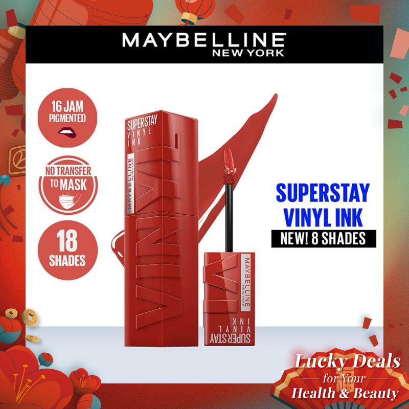 MAYBELLINE Superstay Vinyl Ink Tint Lip 61 Risky