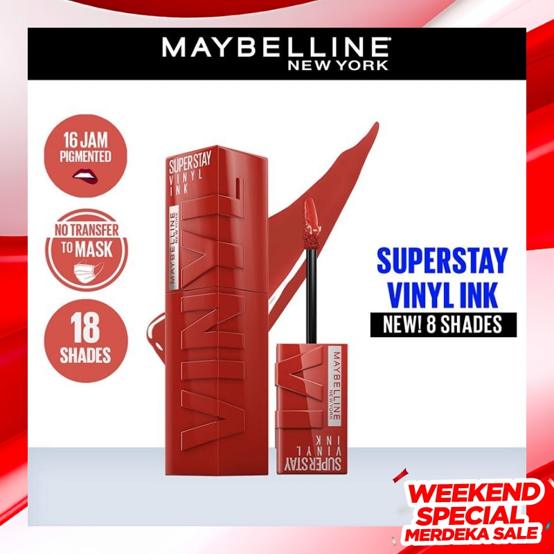 MAYBELLINE Maybelline Superstay Vinyl Ink Tint Lip 61 Risky