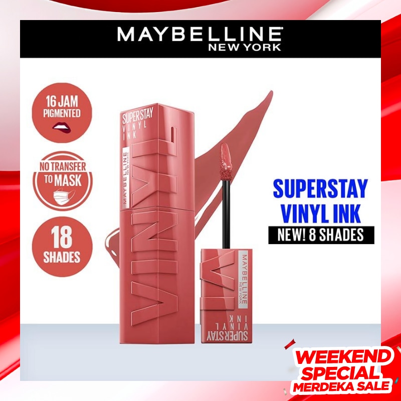 MAYBELLINE Maybelline Superstay Vinyl Ink Tint Lip 62 Irresistible