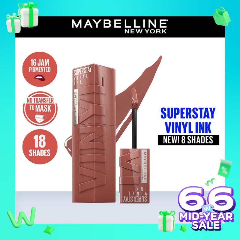 Promo Harga Maybelline Superstay Vinyl Ink 120 Punchy  - Watsons