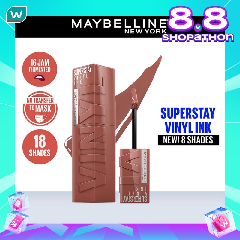 Promo Harga Maybelline Superstay Vinyl Ink 120 Punchy  - Watsons