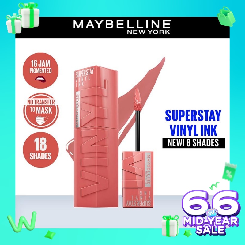Promo Harga Maybelline Superstay Vinyl Ink 100 Charmed  - Watsons