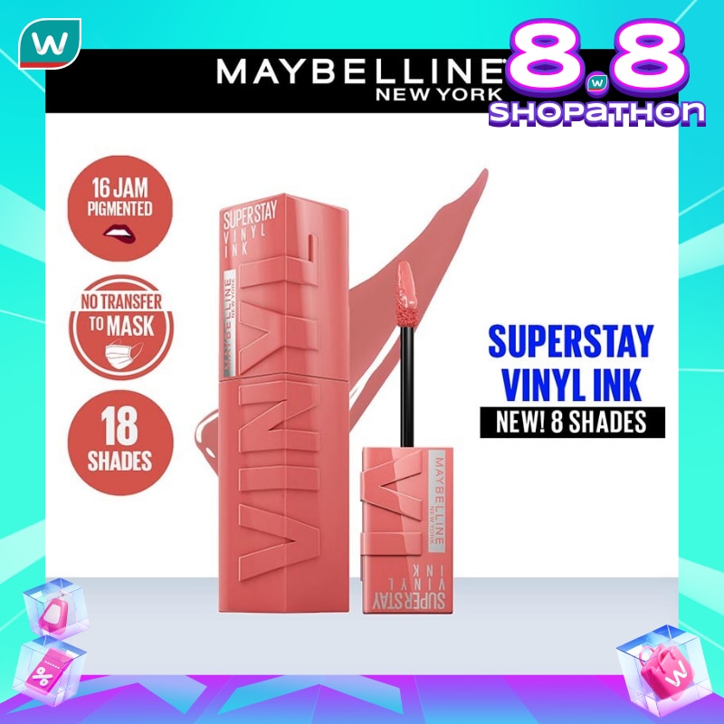 Maybelline Superstay Vinyl Ink Tint Lip 100 Charmed