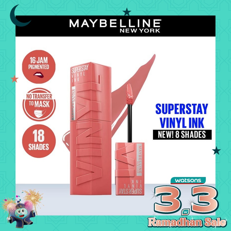MAYBELLINE Superstay Vinyl Ink Tint Lip 100 Charmed