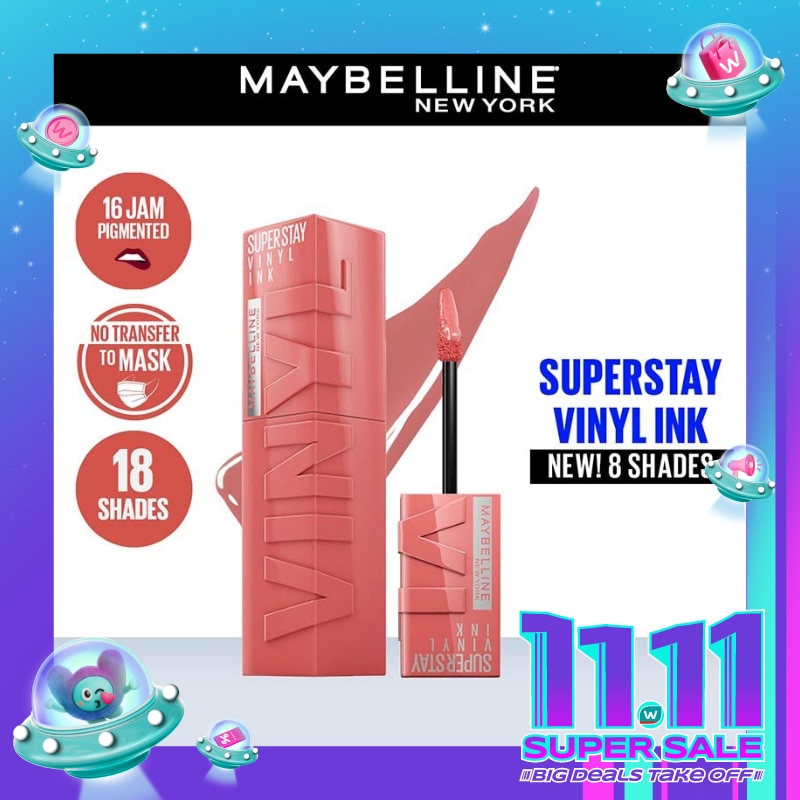 MAYBELLINE Superstay Vinyl Ink Tint Lip 100 Charmed