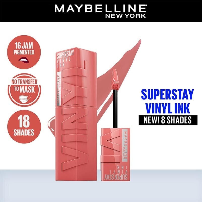 MAYBELLINE Maybelline Superstay Vinyl Ink Tint Lip 100 Charmed