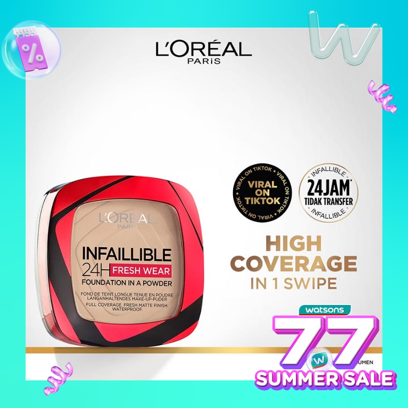 L''Oréal Paris Infallible 24h Fresh Wear Powder Foundation 020 Ivory