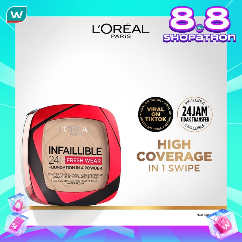 L'OREAL L''Oréal Paris Infallible 24h Fresh Wear Powder Foundation 020 Ivory