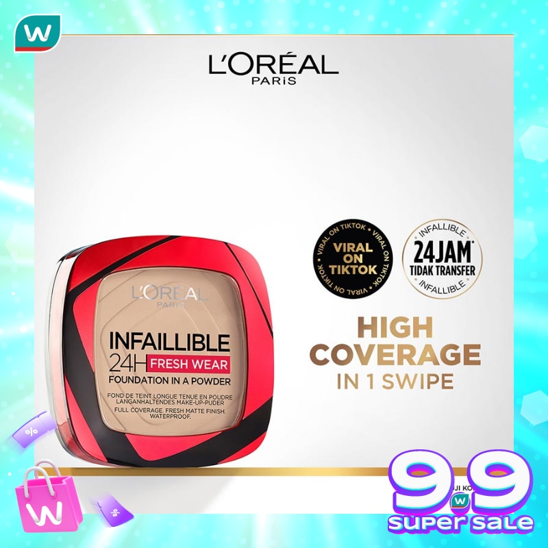 L'OREAL Infallible 24h Fresh Wear Powder Foundation 020 Ivory