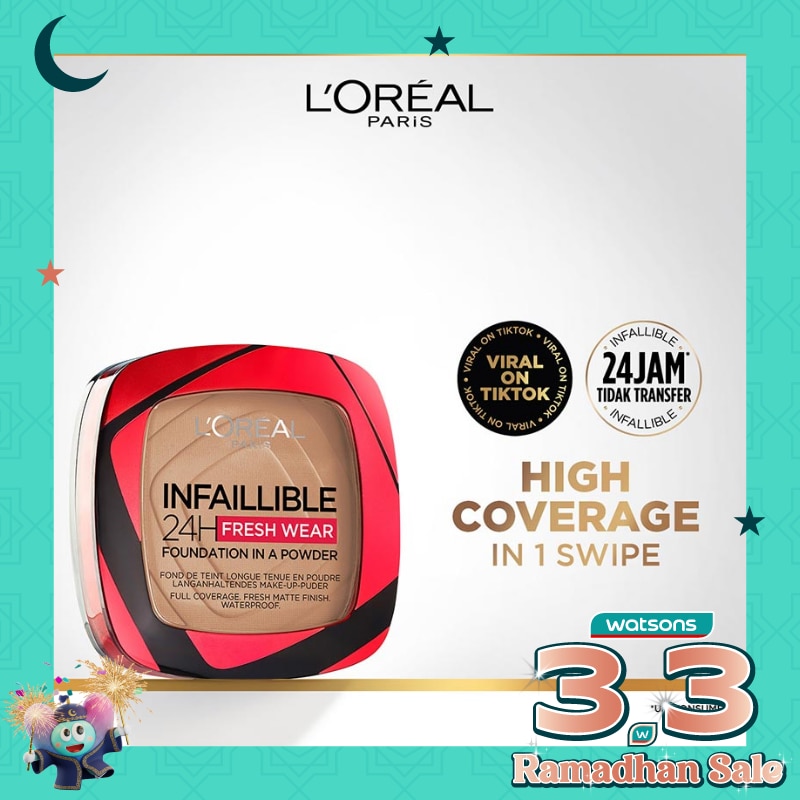 L'OREAL Infallible 24h Fresh Wear Powder Foundation 120 Vanilla