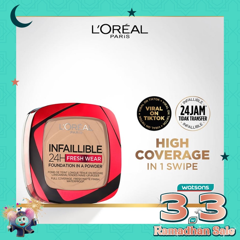 L'OREAL Infallible 24h Fresh Wear Powder Foundation 130 True Beige