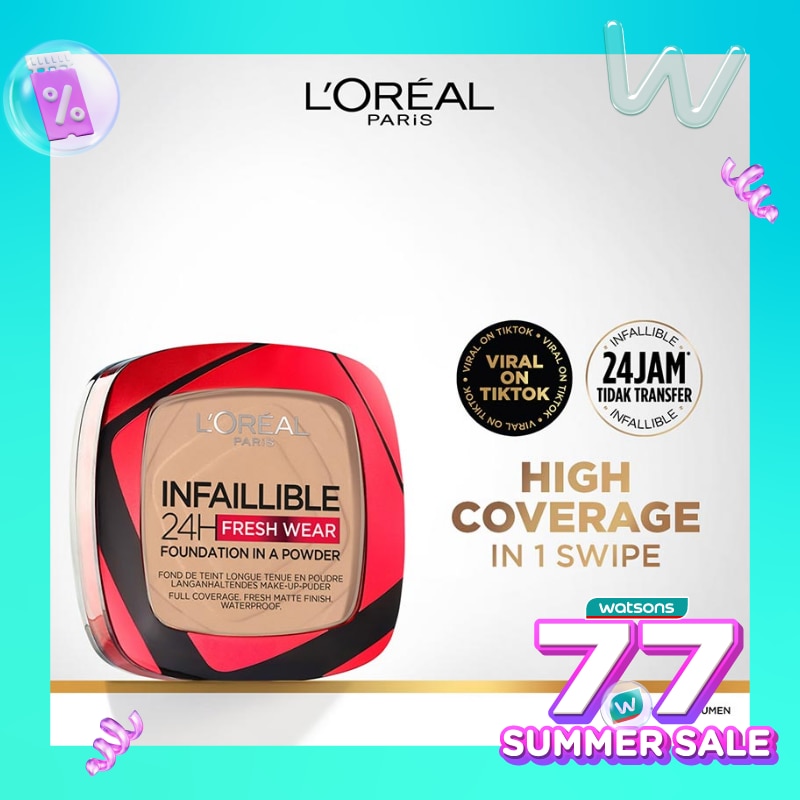 L'OREAL L'Oréal Paris Infallible 24h Fresh Wear Powder Foundation 130 True Beige