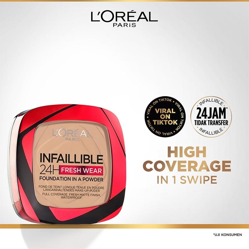 L'OREAL L'Oréal Paris Infallible 24h Fresh Wear Powder Foundation 130 True Beige