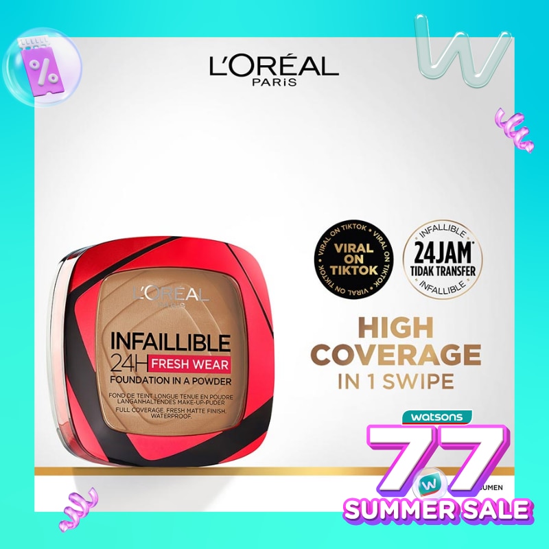 L'OREAL L'Oréal Paris Infallible 24h Fresh Wear Powder Foundation 140 Golden Beige