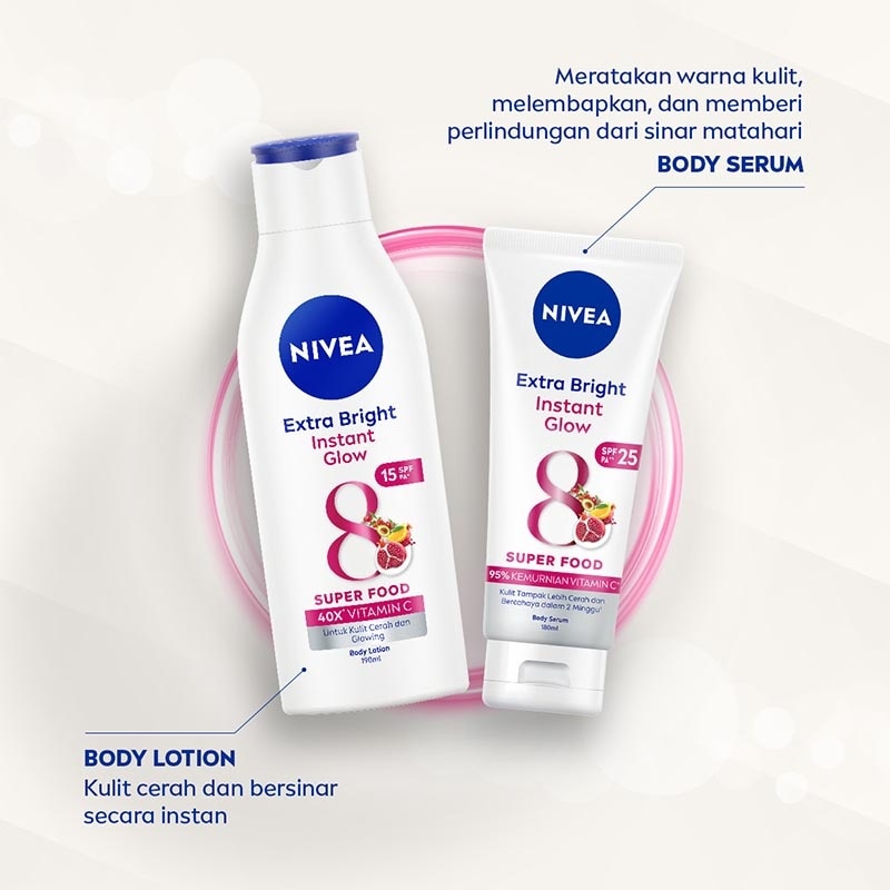 Nivea Extra Bright Instant Glow Body Lotion 190ml