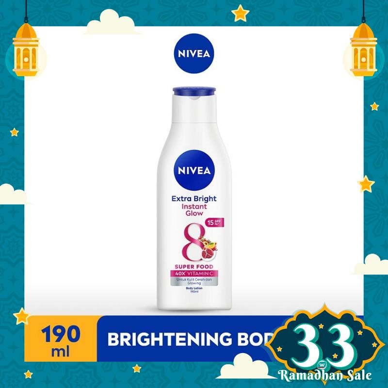 Promo Harga Nivea Body Lotion Extra White Instant Glow 200 ml - Watsons