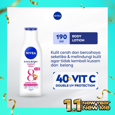 NIVEA Nivea Extra Bright Instant Glow Body Lotion 190ml