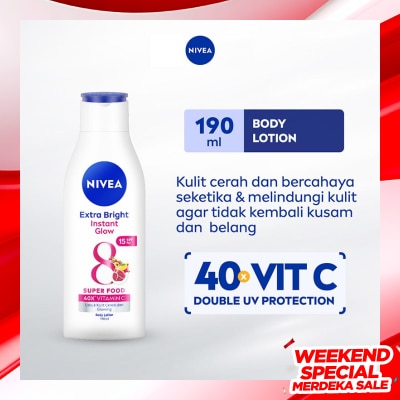 NIVEA Nivea Extra Bright Instant Glow Body Lotion 190ml