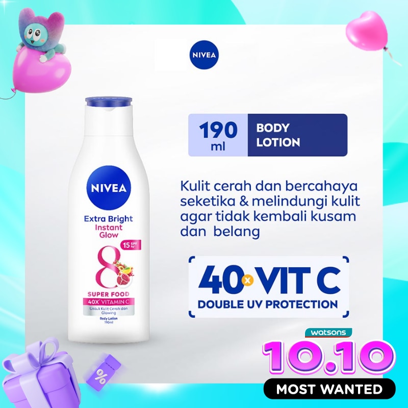 Nivea Extra Bright Instant Glow Body Lotion 190ml image