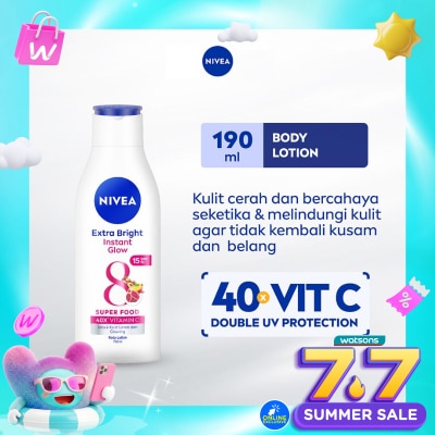 NIVEA - Nivea Extra Bright Instant Glow Body Lotion 190ml